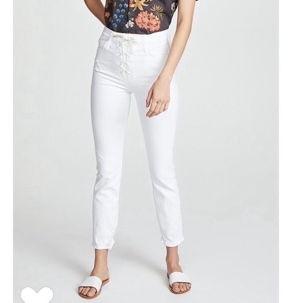 Mother Denim Dazzler Lace Up Jeans